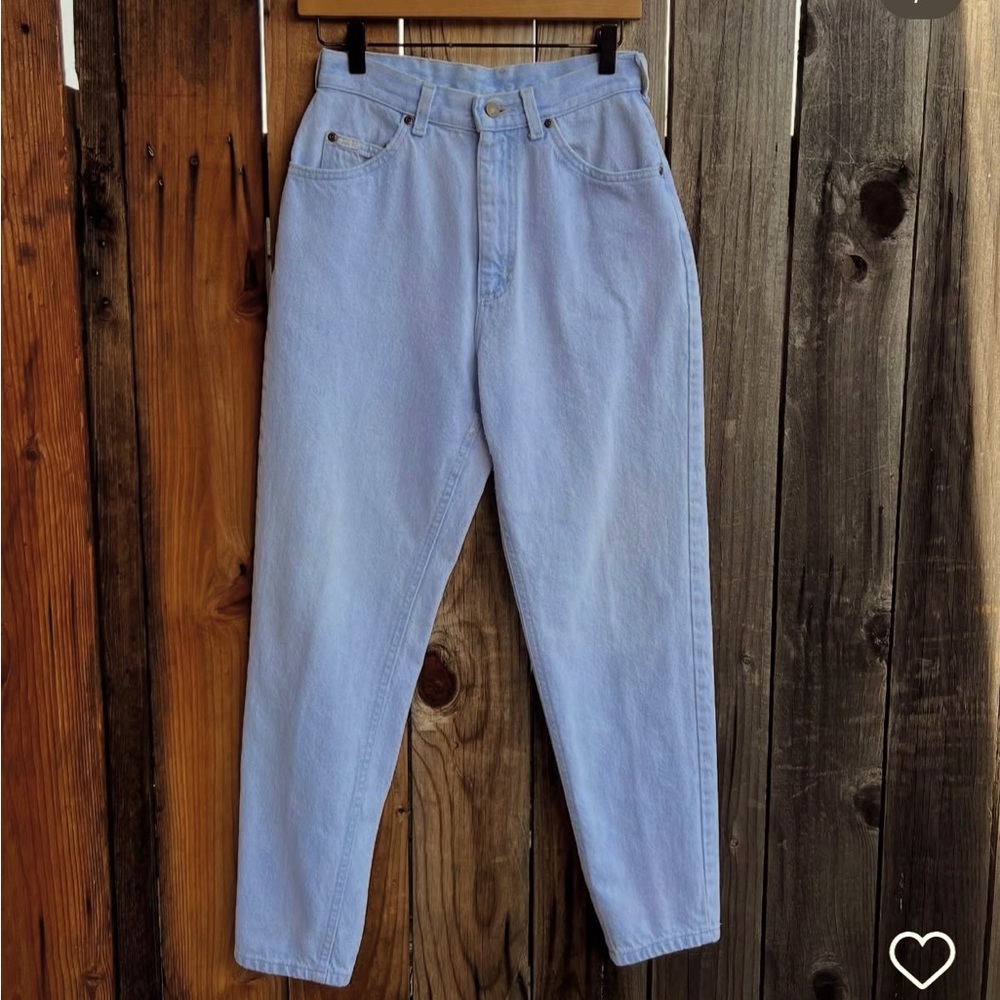 Lee, high waist 80s/90s vintage light wash denim jeans